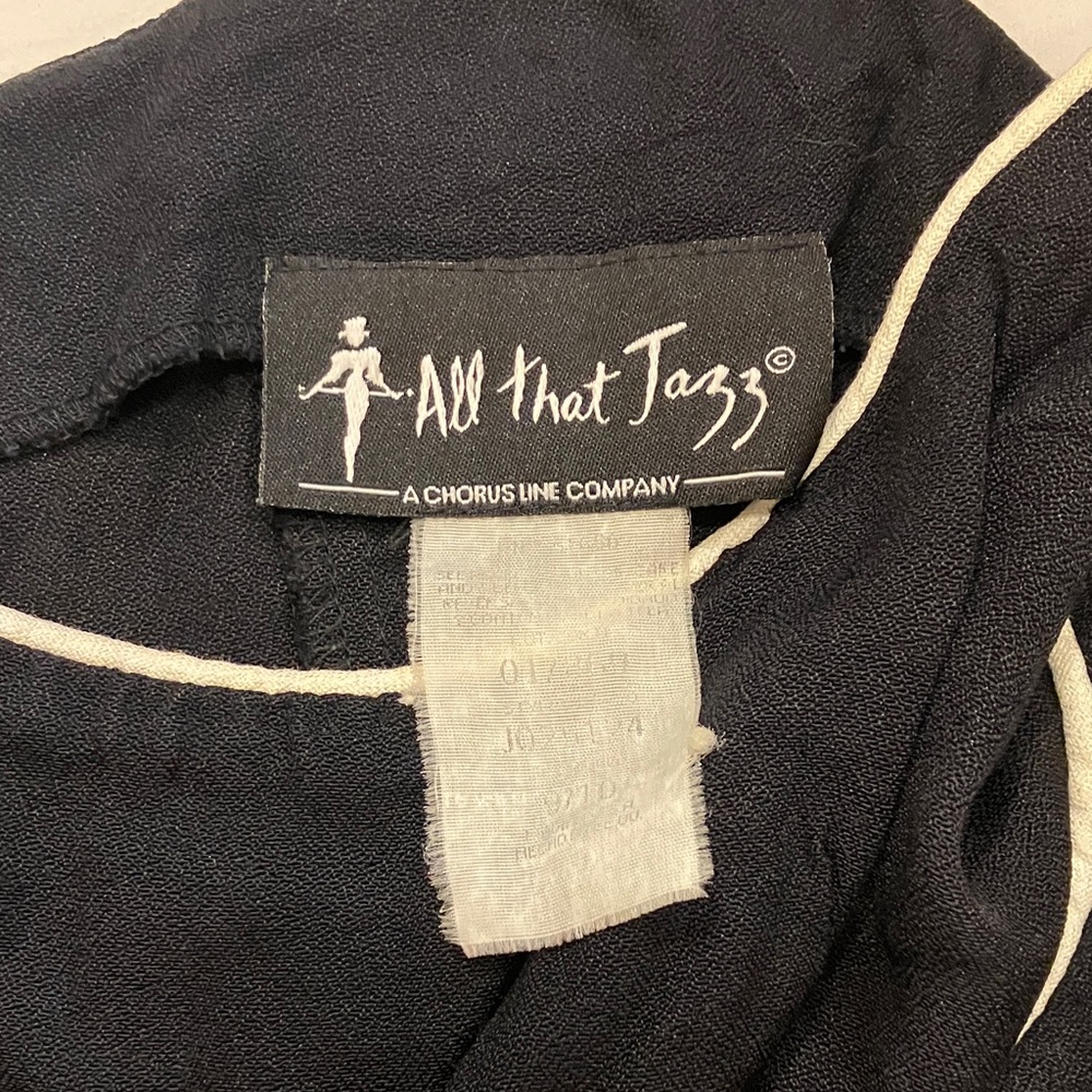 All That Jazz Black Mini Dress with White Trim - Picture 6 of 6